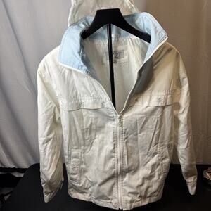 Innovations by Izzi Women’s Small Jacket Windbreaker Yellow White Gorpcore